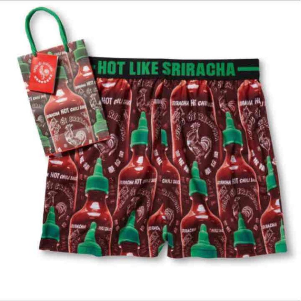 NEW Men's Sriracha Boxer with Gift Bag